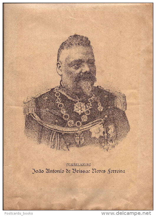 1896 Folheto De Homenagem Dos Amigos Do PORTO A NEVES FERREIRA 4 Paginas  23cm X 32cm - [1] Until 1980