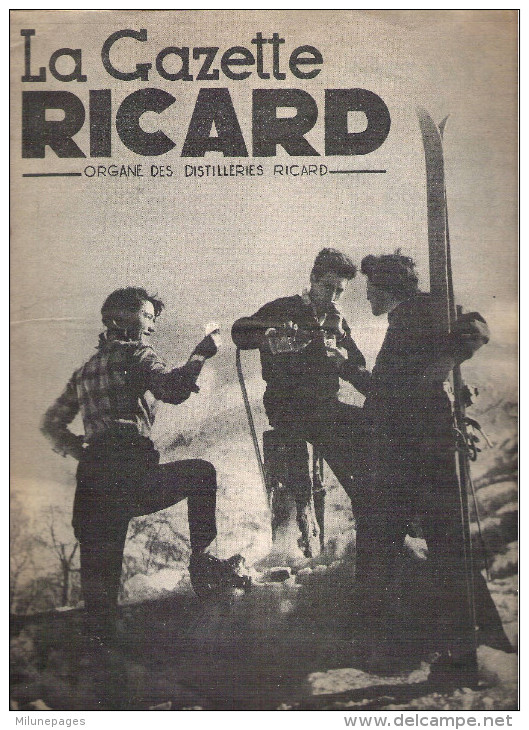 La GAZETTE RICARD N°15  Mars 1952  Organe Des Distilleries Ricard - Altri & Non Classificati