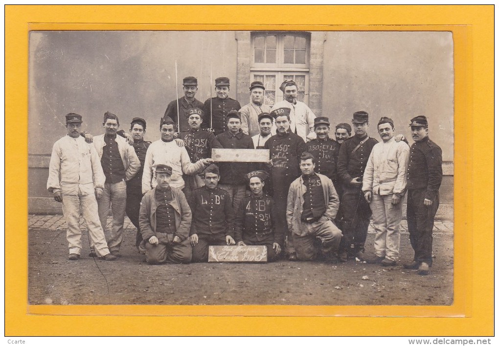 CARTE PHOTO - LE 31eme, 4eme Bataillon? Etat Major Classe 1906 - Régiments