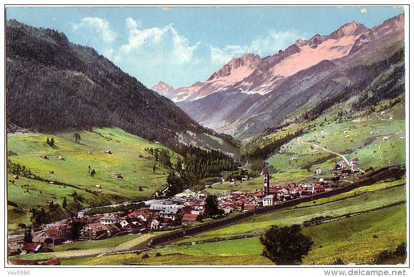 AIROLO: Gotthardbahn - Blick In's Bedrettothal - Bedretto