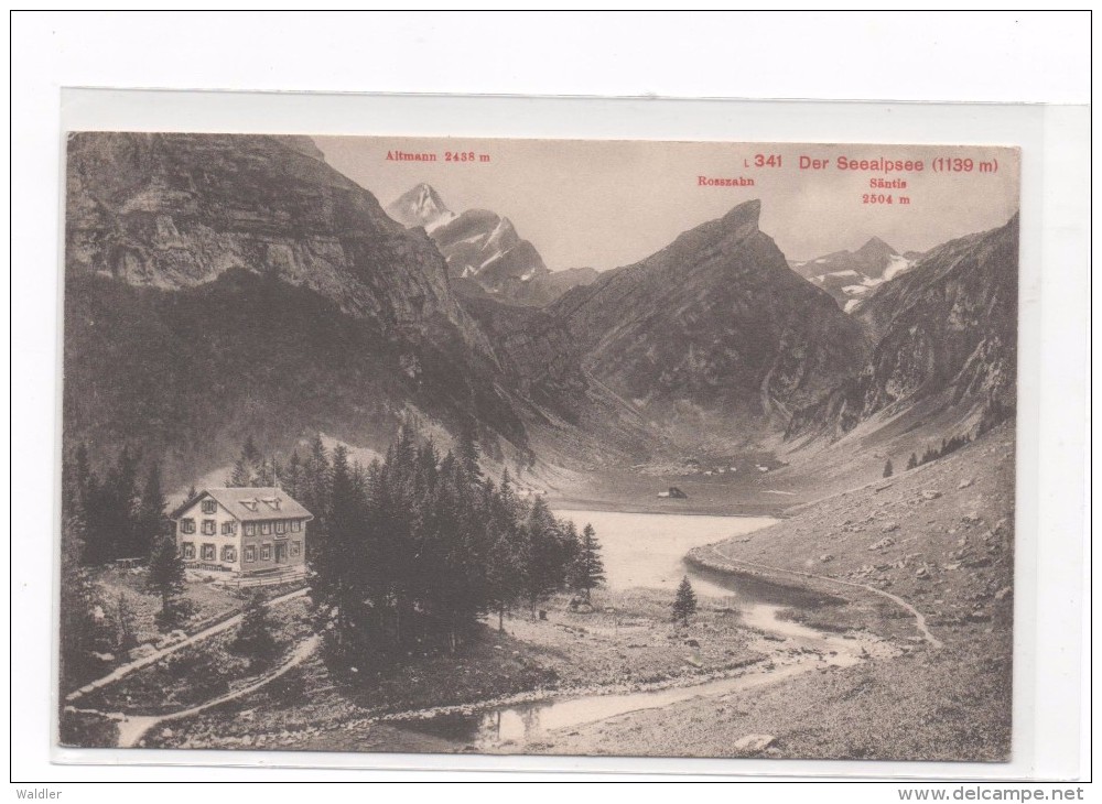 SEEALPSEE  -  GASTHAUS ZUR MEGLISALP    ~ 1910 - Altri & Non Classificati