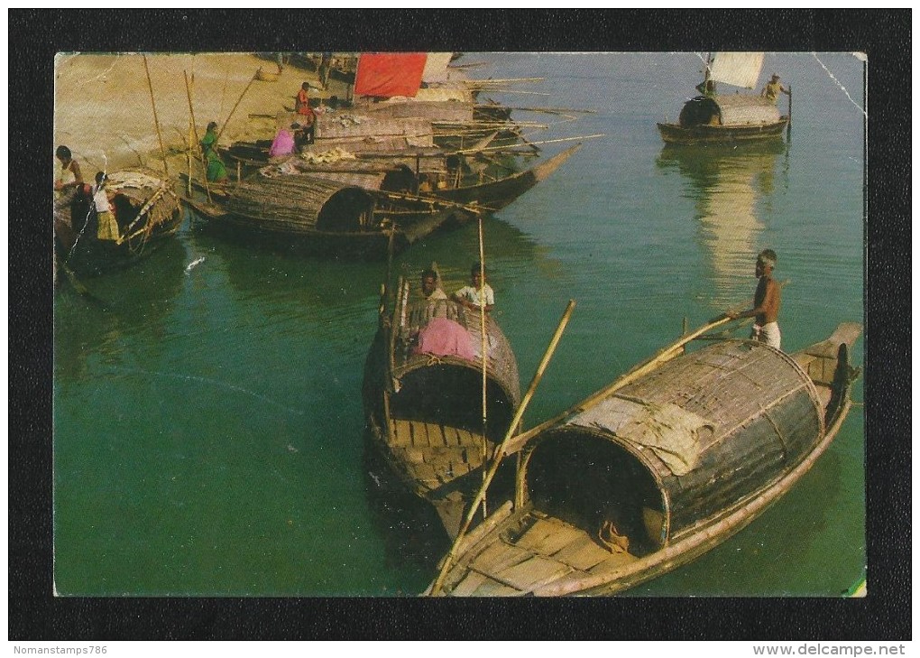 Bangladesh  Picture Postcard Sea Ship Dhaka View Card - Bangladesh