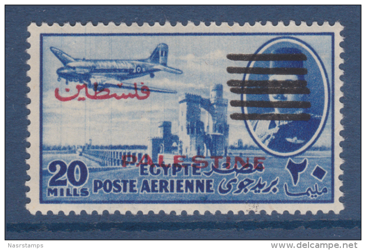 Egypt - 1953 - Overprint Palestine - 6 Bars ( 20m - King Farouk ) - MNH (**) - Neufs