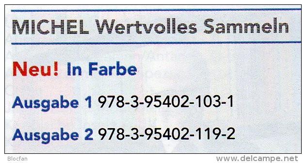 MICHEL Wertvolles Sammeln 1/2014+2/2015 Neu 30€ Luxus Sammel-Objekt Information Of The World Special Magacine Of Germany - Other & Unclassified