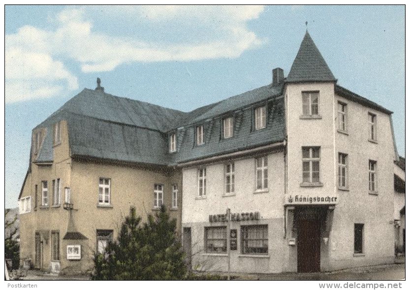 ÄLTERE POSTKARTE STADTKYLL EIFEL HOTEL PENSION MASSON Doppelkarte Bahnstation Jünkerath Königsbacher Gerolstein AK Cpa - Gerolstein