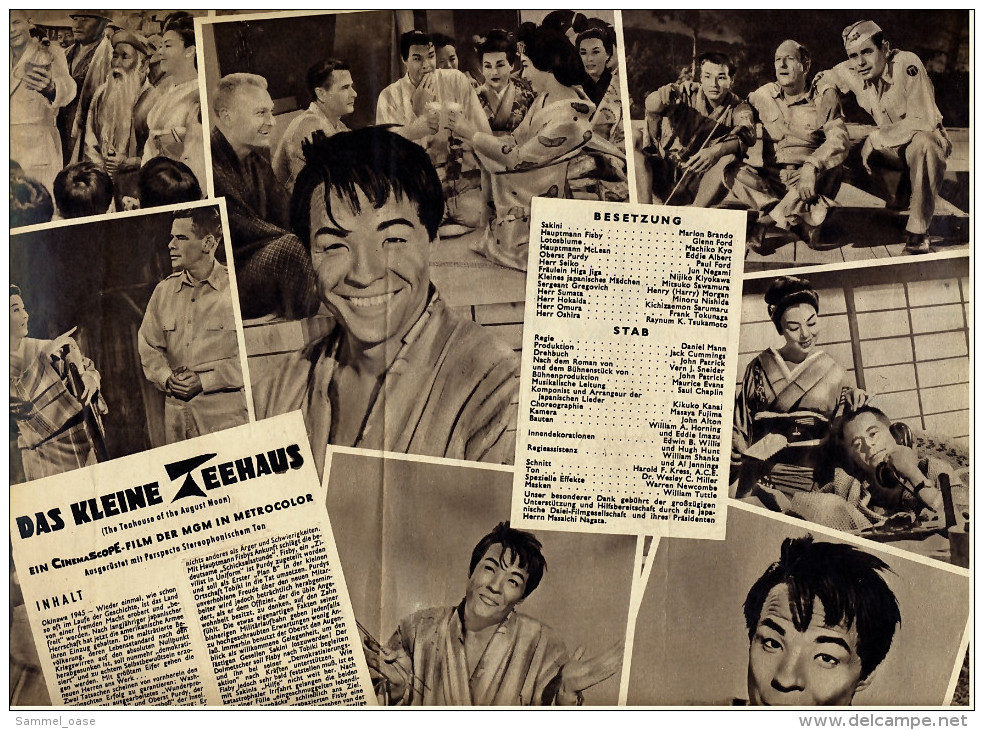 Das Neue Film-Programm Von Ca. 1956  -  "Das Kleine Teehaus"  -  Mit Marlon Brando , Glenn Ford - Revistas