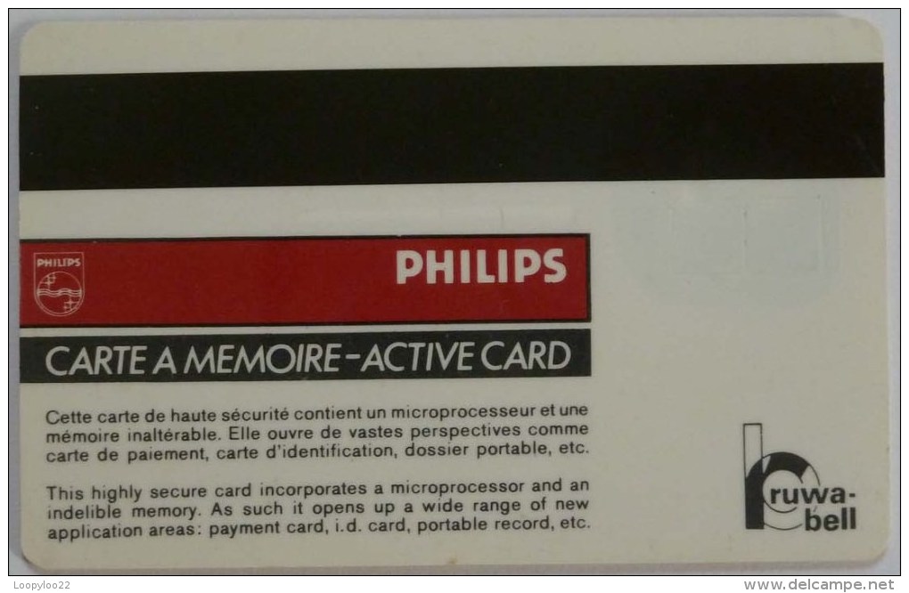 FRANCE - Philips - Early Smart Card - 1982 - Carte A Memoire - Ruwa Bell - Used - Telefoonkaarten Voor Particulieren