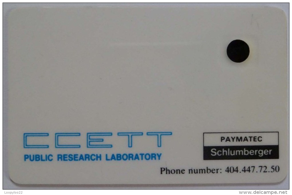 FRANCE - Early Smart Card - Cryptologic Research - CCETT - SC1 Chip - Schlumberger - Telefoonkaarten Voor Particulieren