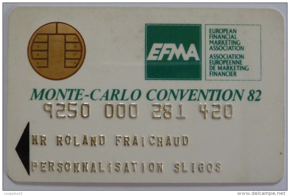 MONACO / FRANCE- Monte Carlo Convention - Bull Smartcard Demo - EFMA - 1982 - RRRRR - Monaco