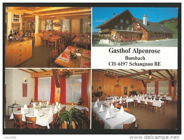 SCHANGNAU BE Emmental Gasthof Restaurant ALPENROSE Werbekarte - Schangnau