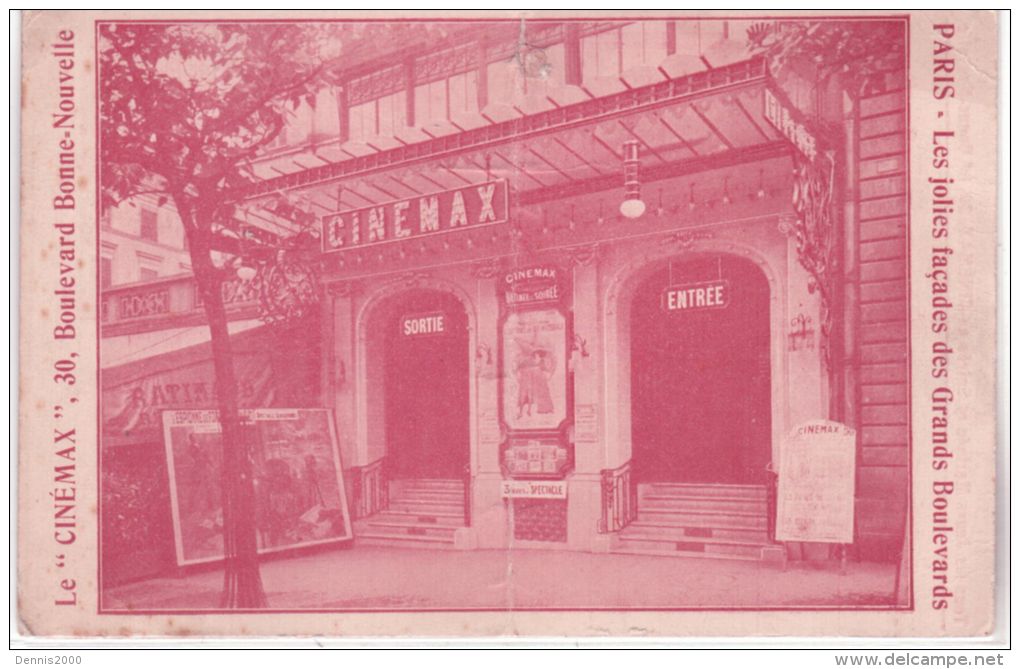 Le " CINEMAX " 30, Boulevard Bonne Nouvelle -sans éditeur - Paris (02)