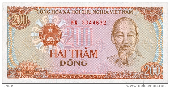 Vietnam 200 Dong 1987 Pick 100 UNC - Vietnam