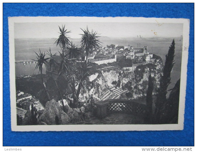 Le Rocher De Monaco Vu Des Jardins Exotiques. Collection Rella La Cote D'Azur 604. Voyage 1948. - Exotische Tuin