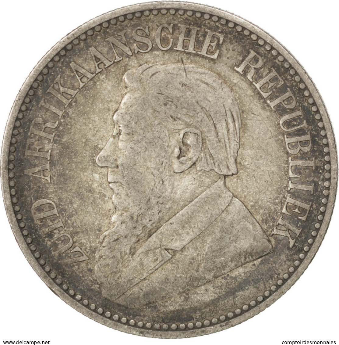 Monnaie, Afrique Du Sud, 2-1/2 Shillings, 1897, TB+, Argent, KM:7 - Südafrika