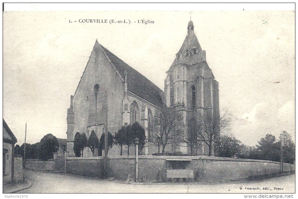 CENTRE - 28 - EURE ET LOIR - COURVILLE - L'Eglise - Courville