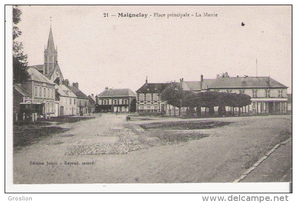 MAIGNELAY 21 PLACE PRINCIPALE LA MAIRIE 1916 - Maignelay Montigny