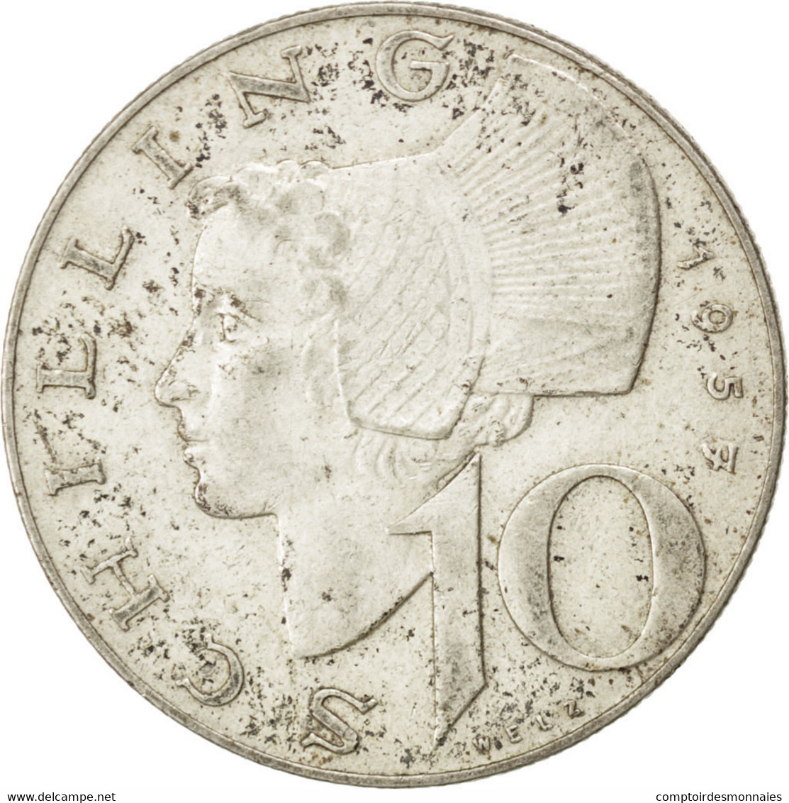 Monnaie, Autriche, 10 Schilling, 1957, TTB, Argent, KM:2882 - Autriche