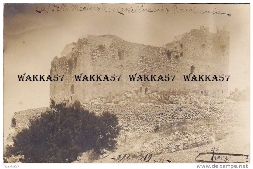 3-4105- Racalmuto Castelluccio - Fotografica 1924 - Agrigento - Agrigento