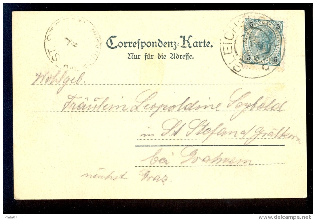 Gruss Aus Gleichenberg Ansicht Vom Obern Wierberg / No. 193, Atelier Betty / Year 1901 / Old Postcard Circulated - Bad Gleichenberg