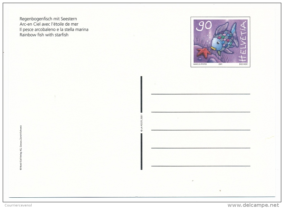 SUISSE - 4 CP Entiers Postaux - Arc En Ciel Avec Etoile De Mer / Arc En Ciel - Neuves Et Premier Jour - Stamped Stationery