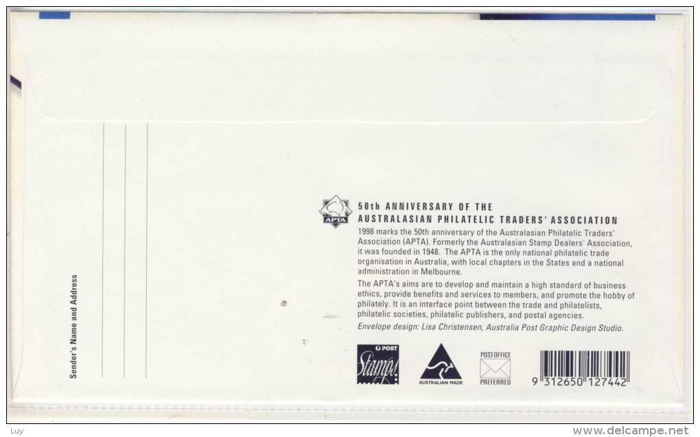 AUSTRALIA - Neat Envelope,  APTA, Philatelic Traders' Association, Entire Postal - Philatelic Exhibitions