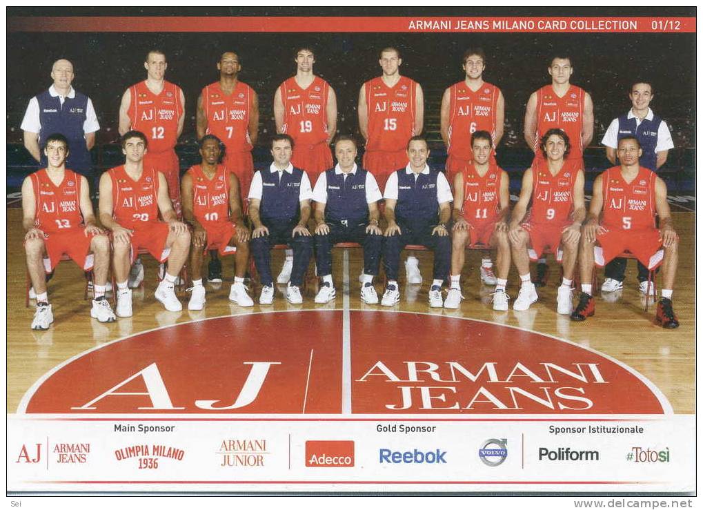 A 1851 - Sport, Pallacanestro, Basket, Armani Jeans, Milano. - Baloncesto