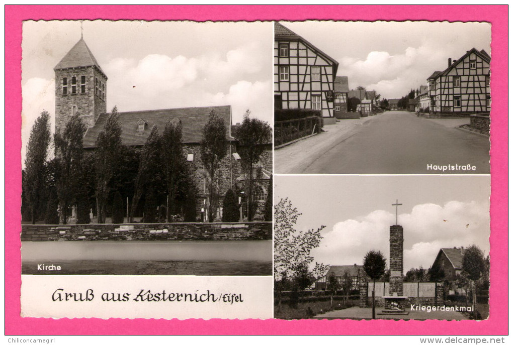 Gruß Aus Kesternich - Eifel - Kirche - Hauptstraße - Kriegerdenkmal - Multivues - B. KORR - AGFA - Simmerath