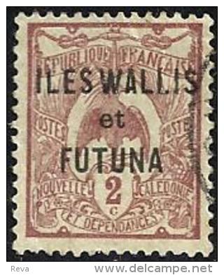 FRANCAISE WALLIS ET FUTUNA BIRD O/P ON NC SET OF 1 STAMP 2 CENTIMES USEDLH 1930's(?) SG? READ DESCRIPTION !! - Oblitérés