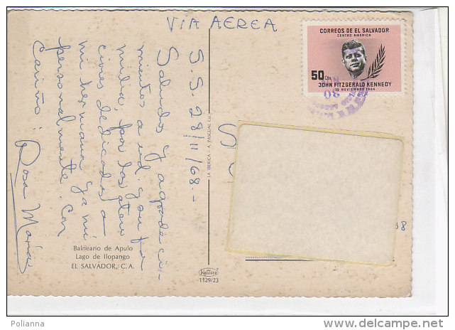 PO1105D# EL SALVADOR - LAGO DI ILOPANGO - FARO  VG 1968 - El Salvador