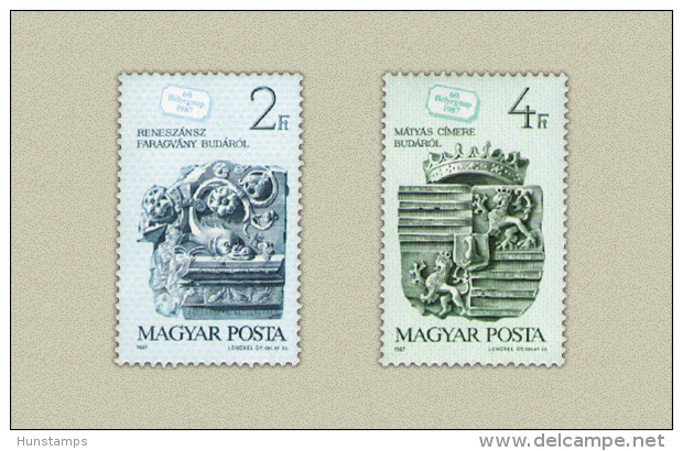 Hungary 1987. Stampday Set MNH (**) Michel: 3918-3919 / 1.50 EUR - Unused Stamps