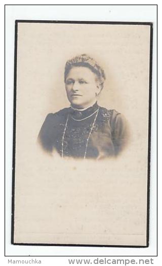 Doodsprentje Virginia Maria DE BEUKELAER Echtg. Petrus Joannes Arnouts Doel 1860 Brasschaet 1925 (foto) - Images Religieuses