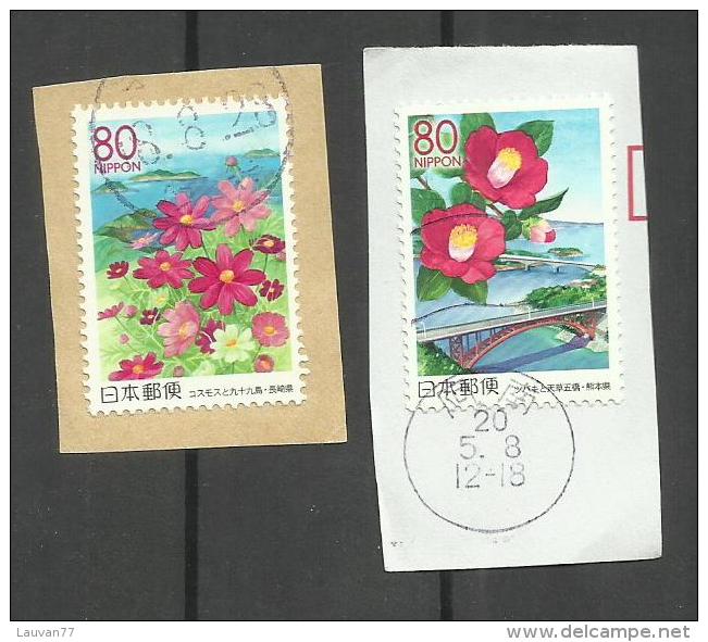 Japon N°3839, 3840 Cote 3 Euros - Usados