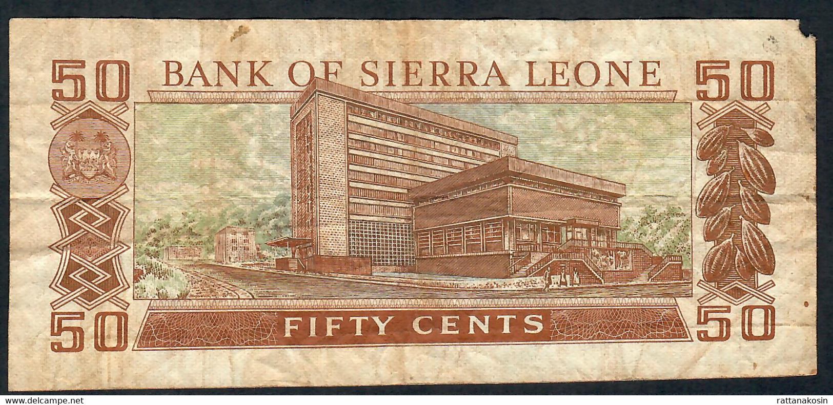 SIERRA  LEONE  P4d   50   CENTS   1.7.1981  #D/10    VG - Sierra Leone