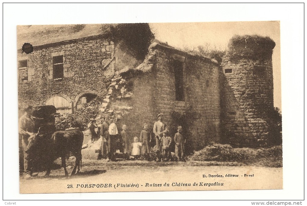 PORSPODER - Ruines Du Château De Kergadiou - Autres & Non Classés