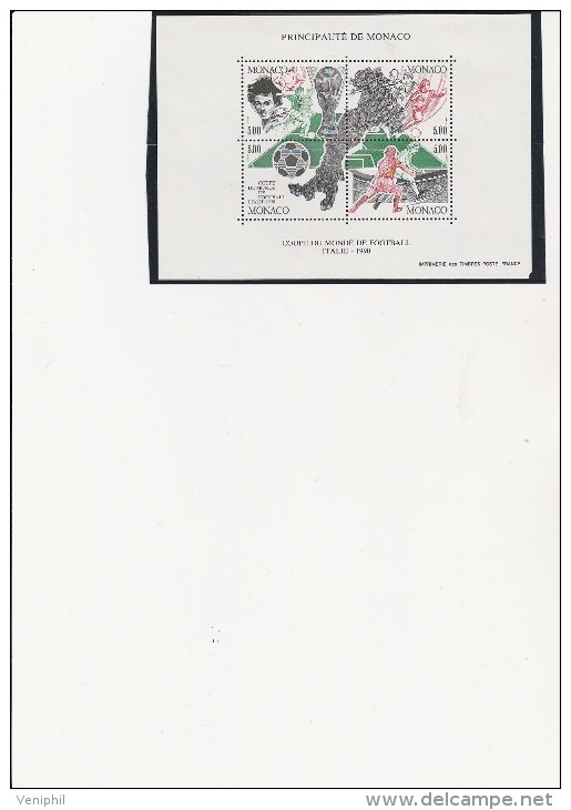 MONACO - BLOC N° 50 NEUF SANS CHARNIERE - COTE :17 € Annee 1990 - Blocs