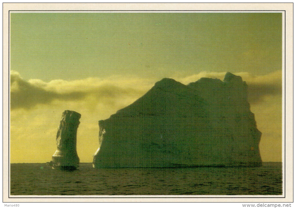 GROENLANDIA   DISKO:  ICEBERG  NELLA  BAIA      (NUOVA CON DESCRIZIONE DEL SITO SUL RETRO) - Groenlandia