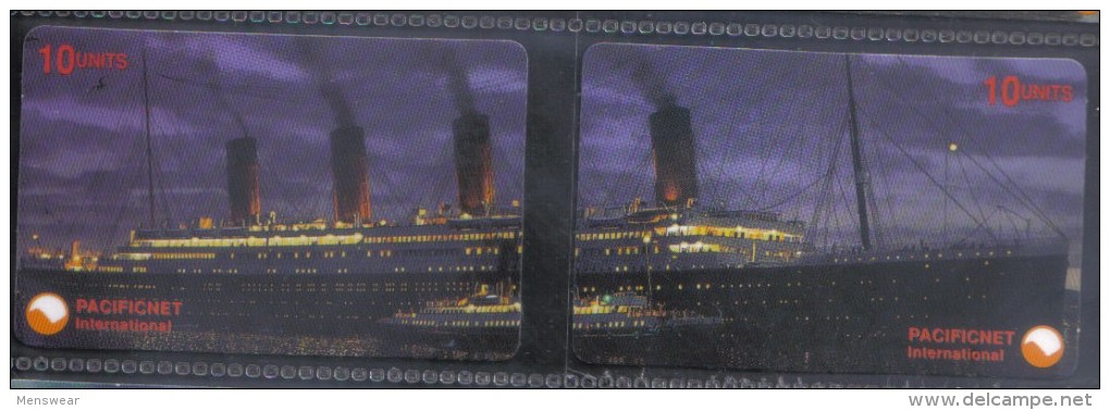 PACIFICNET AUSTRALIA 1998 PHONECARD  ( TITANIC ) 2 LIMITED EDITION CARD  2 / 3 OF 2000 - Australia