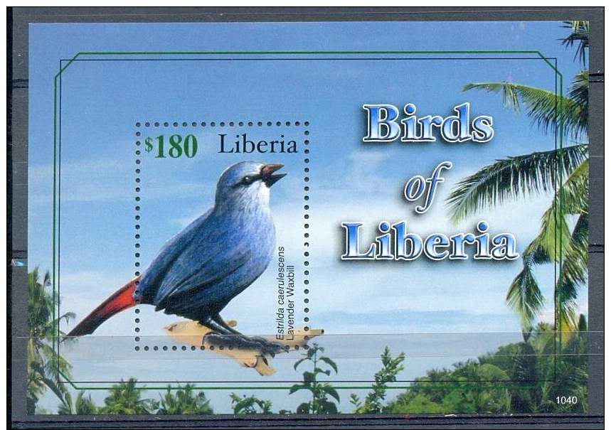 LIBERIA * BLOCK 1v 2010 * BIRDS OF LIBERIA * BIRD OISEAU * MNH - Liberia