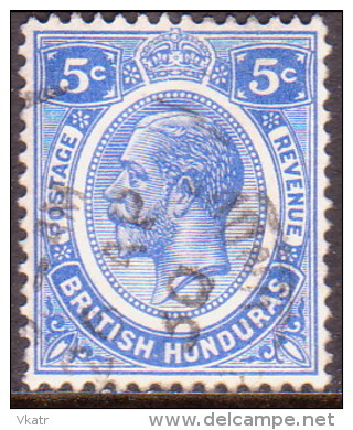 British Honduras 1922 SG #131 5c VF Used - British Honduras (...-1970)