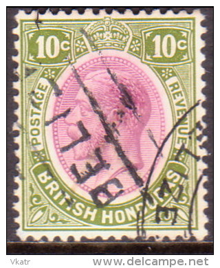 British Honduras 1922 SG #132 10c VF Used - British Honduras (...-1970)
