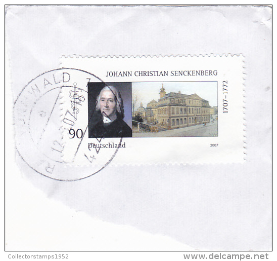 5969A  FEDERAL REPUBLIC GERMANIA 2007 USED FRAGMENT. - Gebraucht