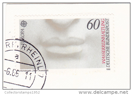 5969A  FEDERAL REPUBLIC GERMANIA 1986 USED FRAGMENT. - Andere & Zonder Classificatie