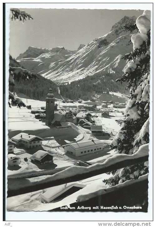 CPSM LECH AM ARLBERG MIT HASENFLUH U. OMESHORN, AUTRICHE - Lech