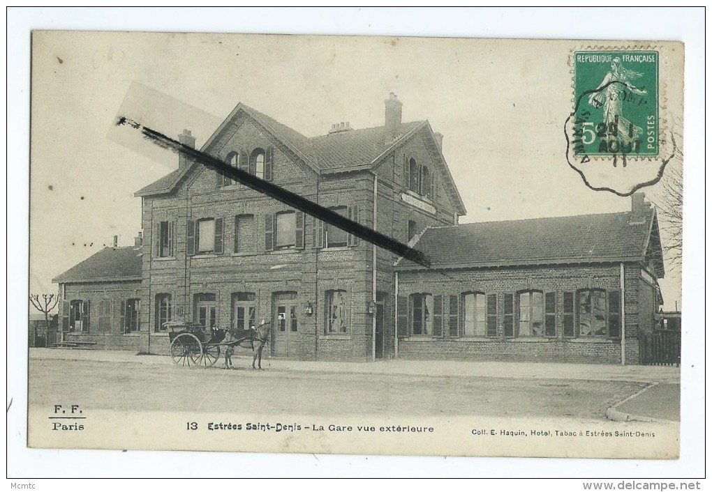 CPA - Estrées St Saint Denis - La Gare Vue Exterieur - Estrees Saint Denis