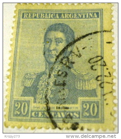 Argentina 1917 General San Martin 20c - Used - Oblitérés