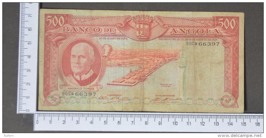 ANGOLA  500  ESCUDOS  1970     -    (Nº11432) - Angola