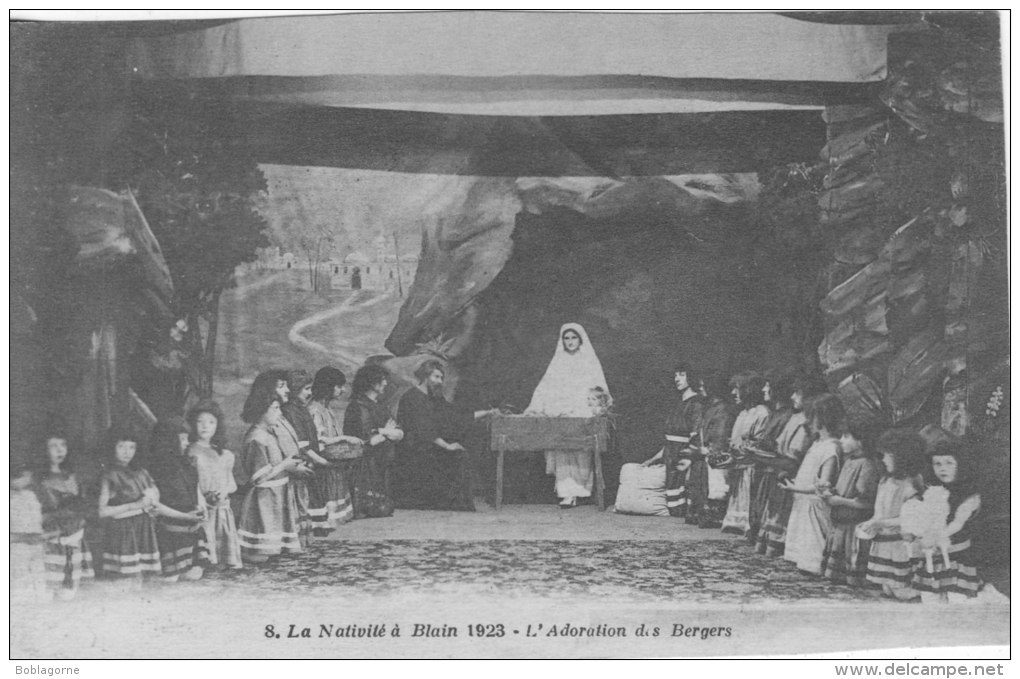 La Nativité à Blain 1923 L'adoration Des Bergers - Blain