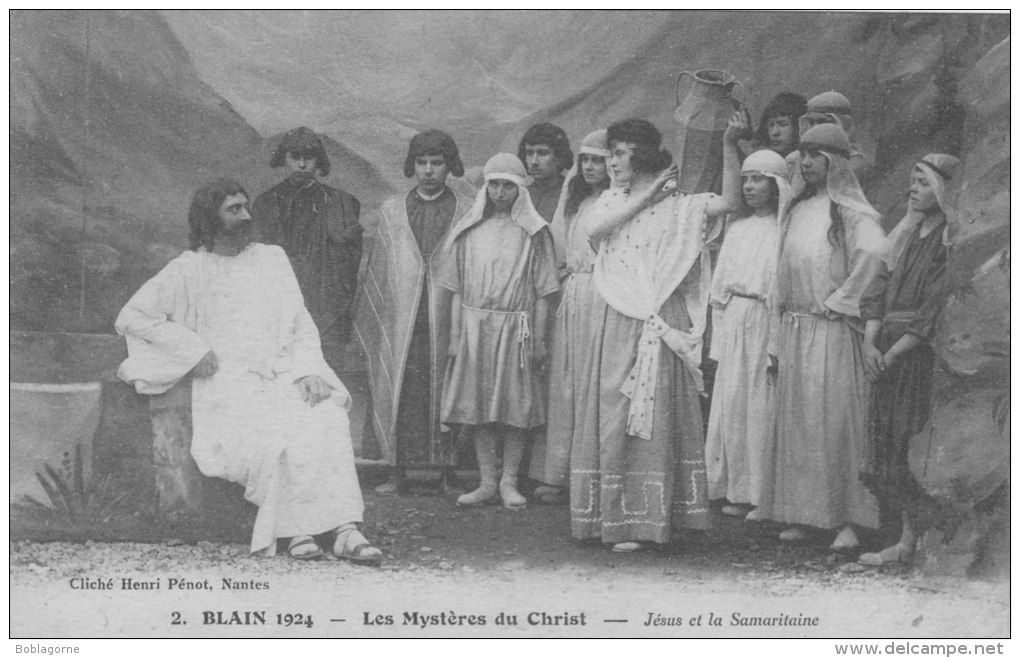 La Nativité à Blain 1924 Les Mystères Du Christ Jésus Et La Samaritaine - Blain