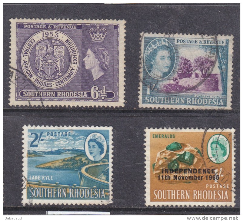 Southern Rhodesia:  1964, 2/= Lake Kyle Used (+ 3 Other Used) - Zuid-Rhodesië (...-1964)