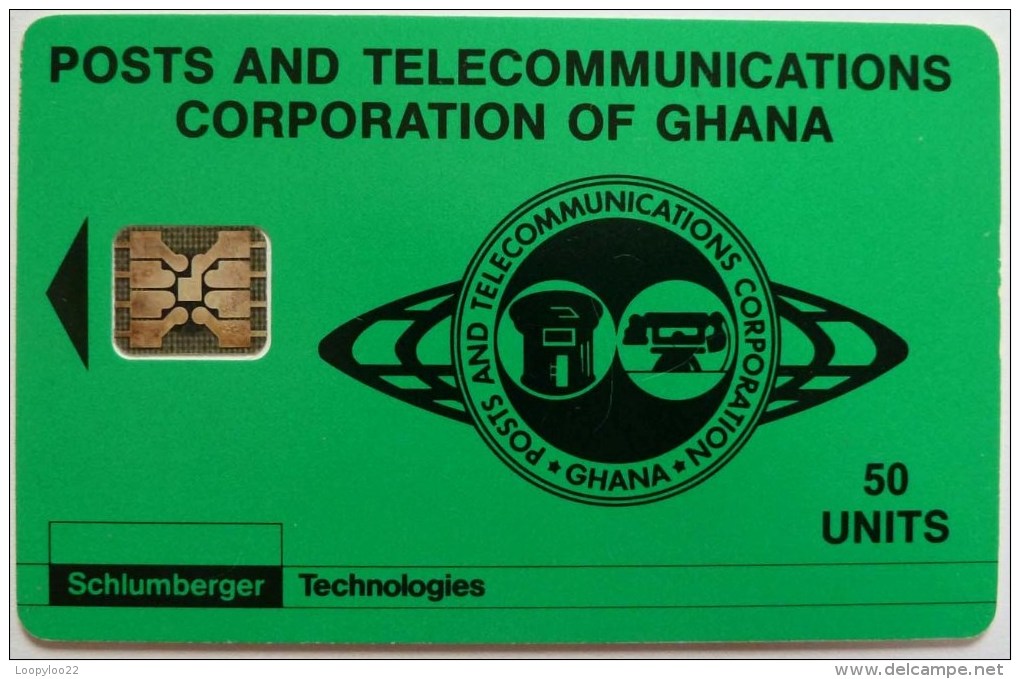 GHANA - Schlumberger - SI5 Chip - 1st Issue - 50 Units - Field Trial - Mint - RRR - Ghana